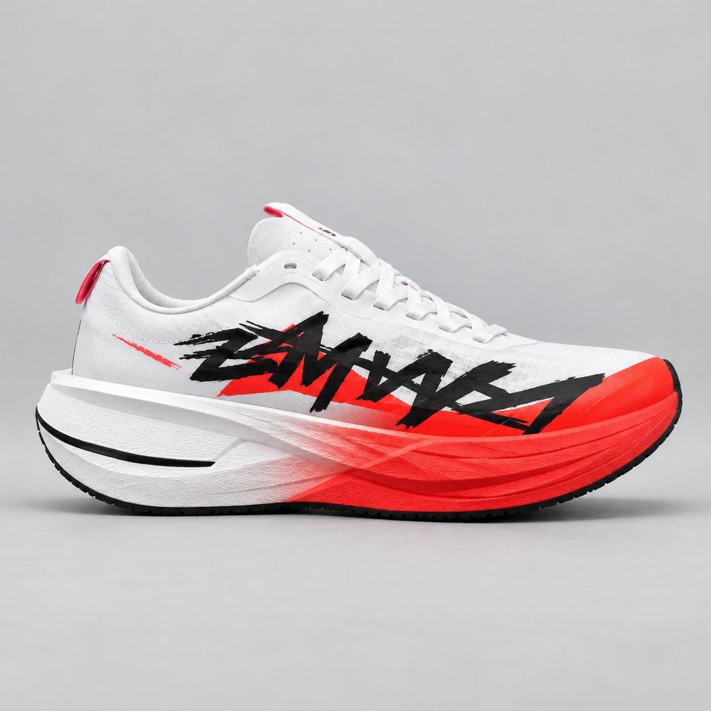 CHUNTA Signature in White / Red, outer lateral view