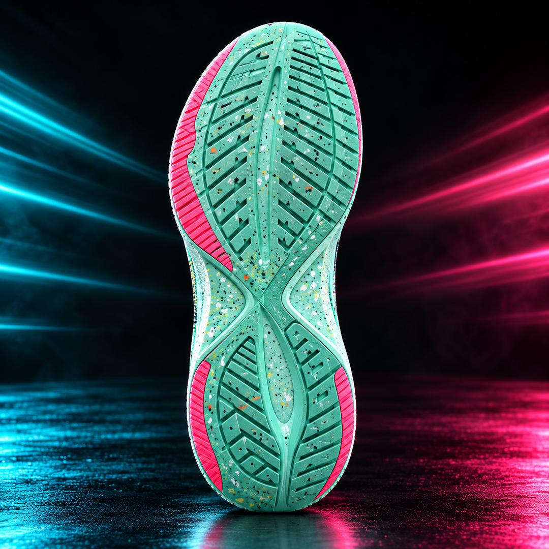 CHUNTA Mosaic in Mint, outsole view