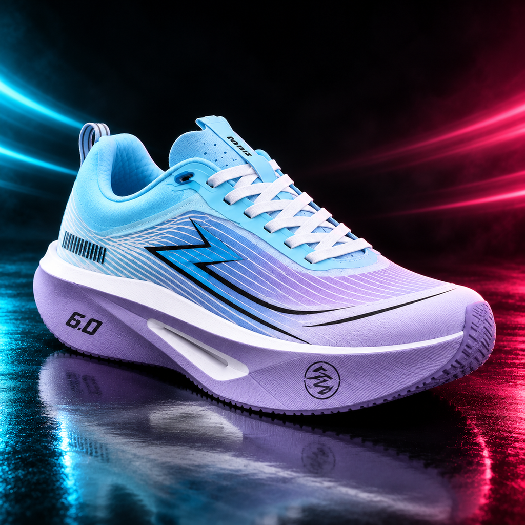 CHUNTA Arc 6.0 in Light Blue / Lilac, front three-quarter campaign view