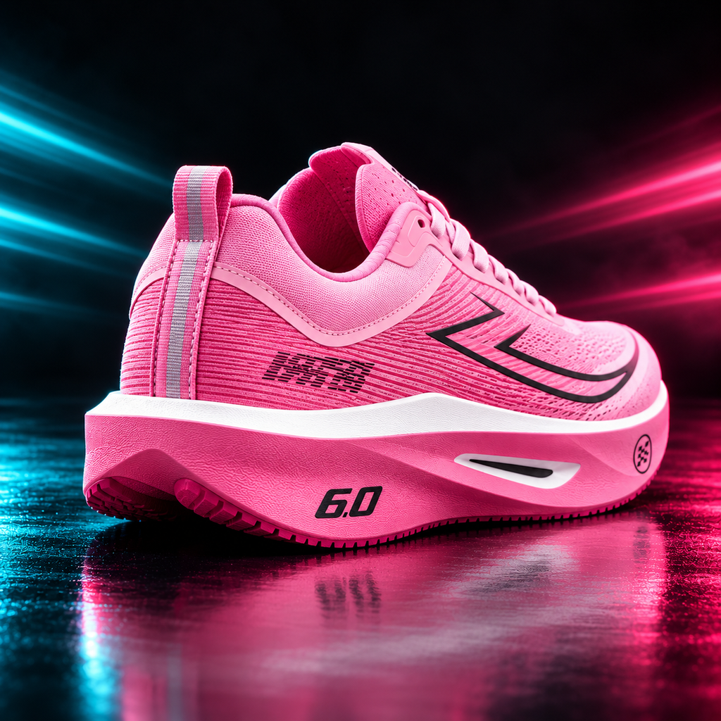 CHUNTA Arc 6.0 in Pink, rear three-quarter campaign view