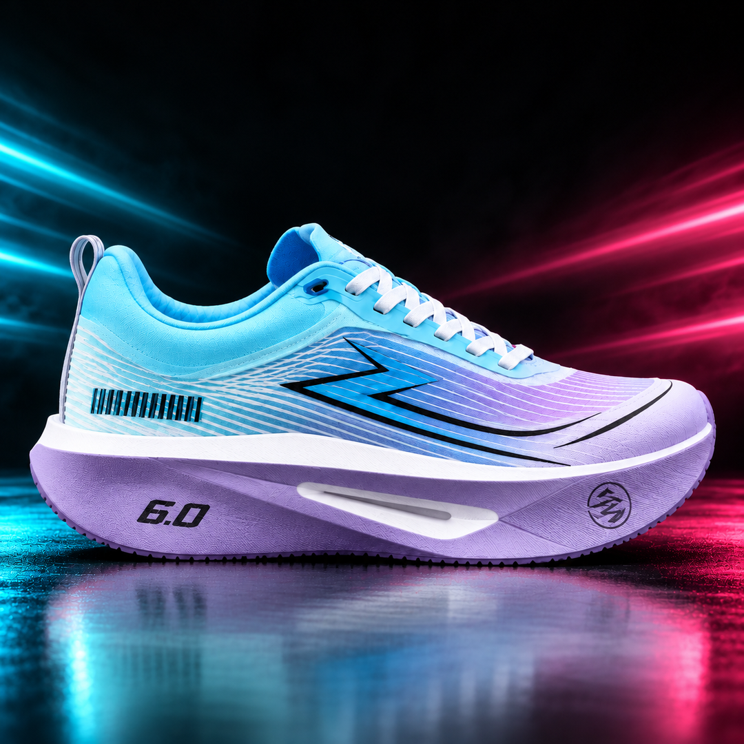 CHUNTA Arc 6.0 in Light Blue / Lilac, outer lateral campaign view