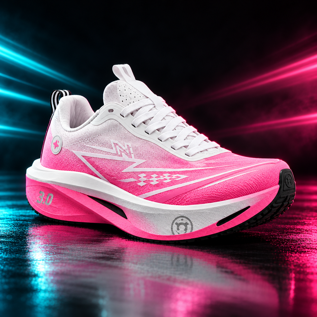 CHUNTA Tempo in Pink, front three-quarter campaign view