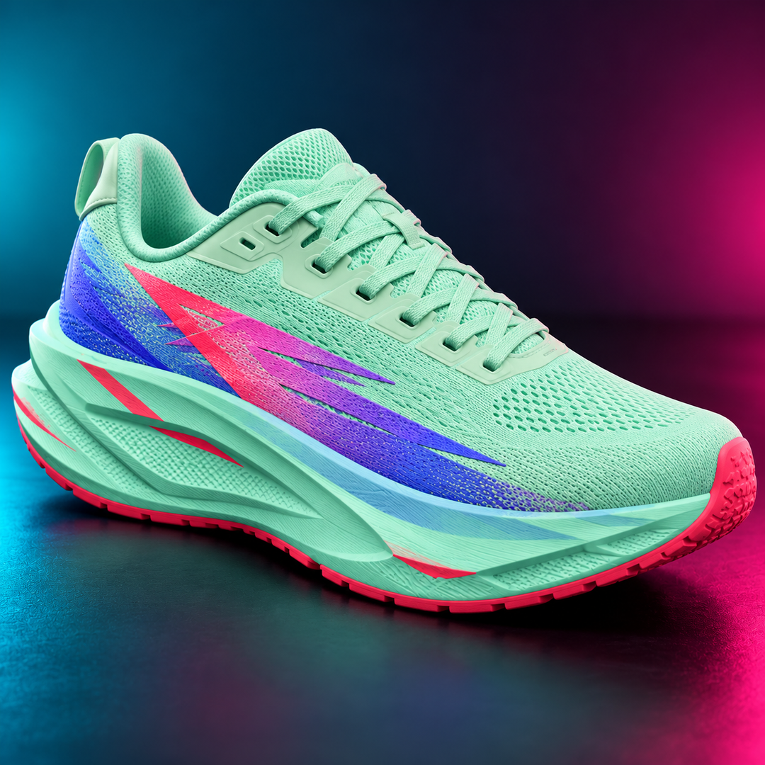 CHUNTA Dash in Mint / Multicolor, front three-quarter campaign view