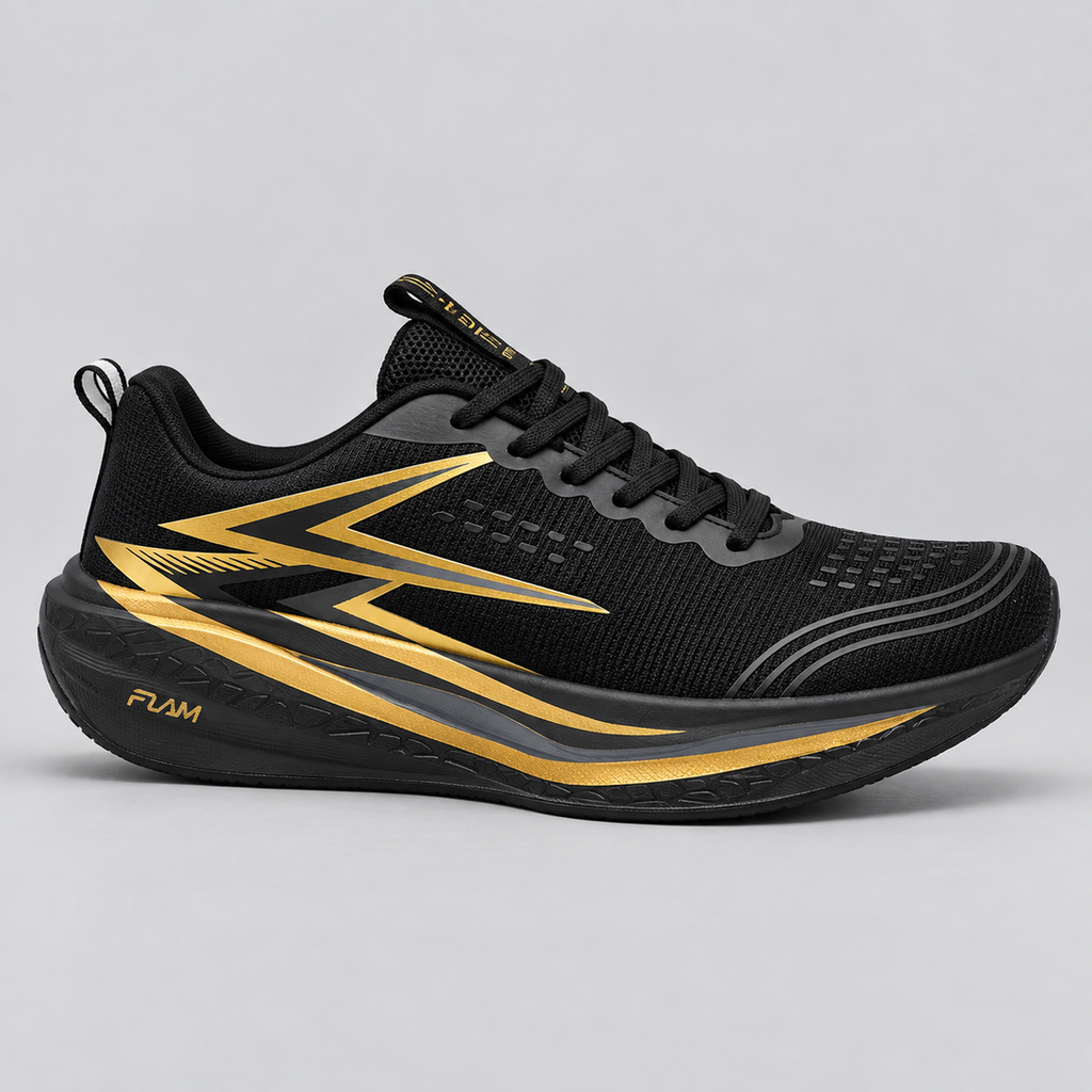 CHUNTA Strike in Black / Gold, outer lateral view