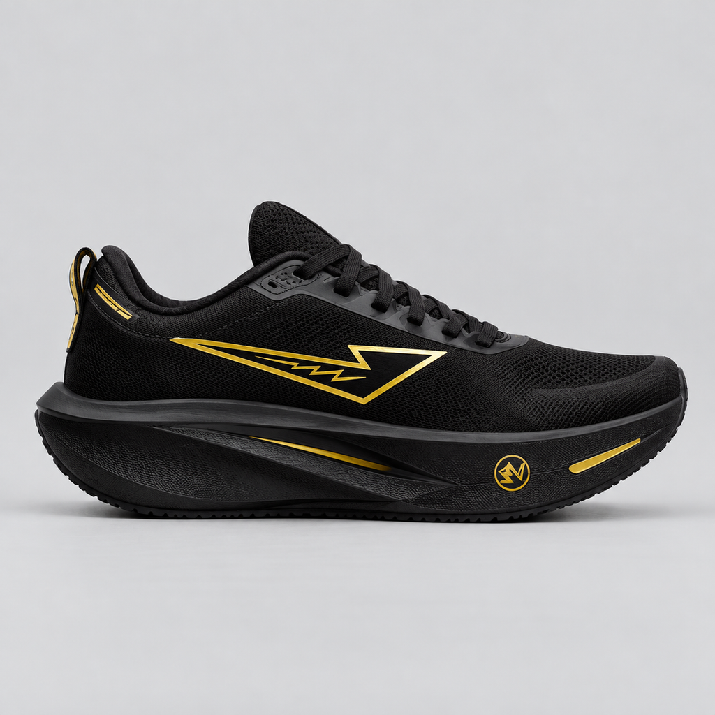 CHUNTA Vector in Black / Gold, outer lateral view