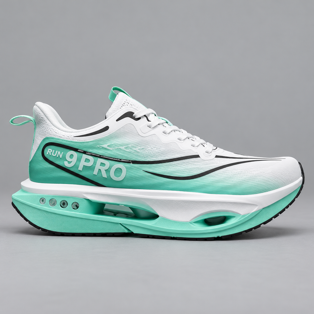 CHUNTA 9PRO in White / Mint, outer lateral view
