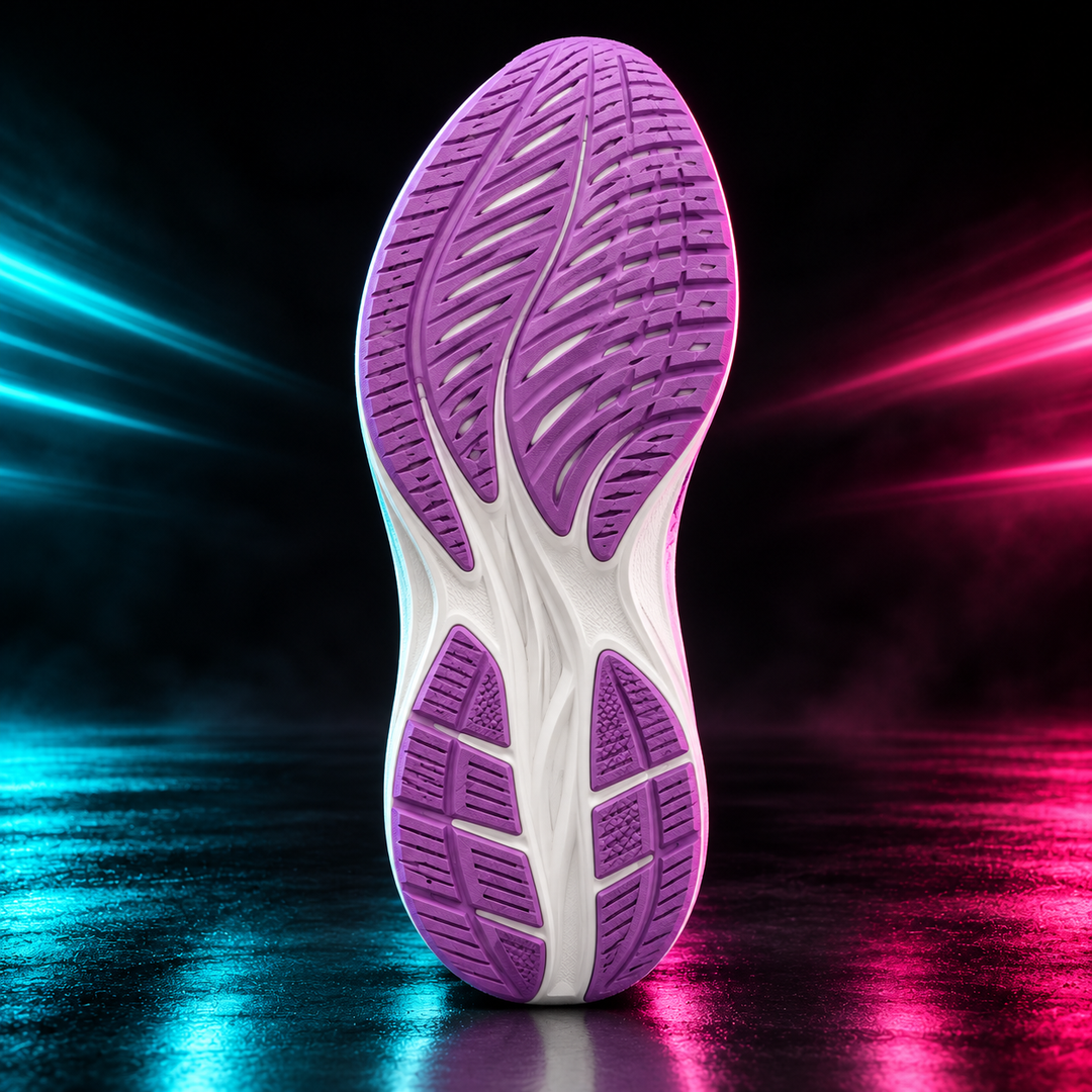 CHUNTA Momentum in White / Lilac, outsole view