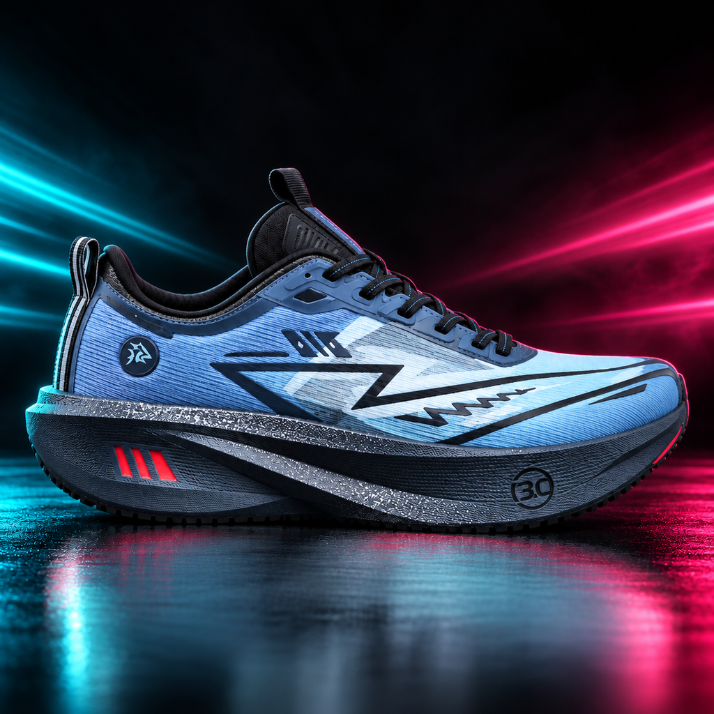 CHUNTA Tempo in Blue, outer lateral campaign view