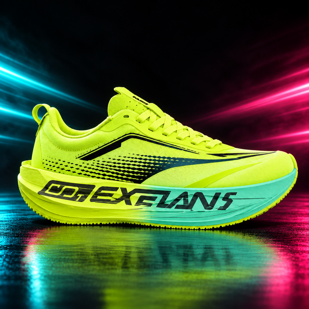 CHUNTA Momentum in Lime / Mint, outer lateral campaign view