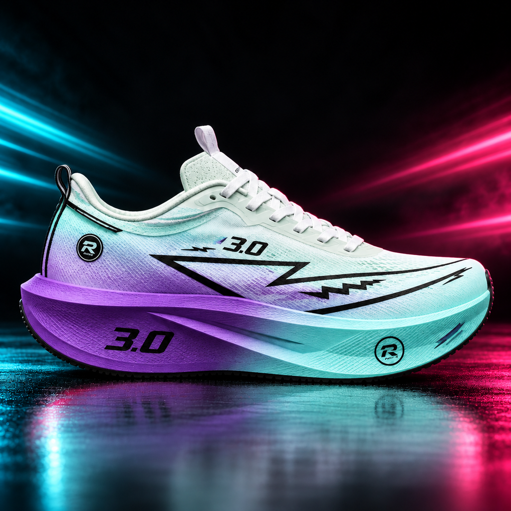 CHUNTA Tempo in Mint / Lilac, outer lateral campaign view