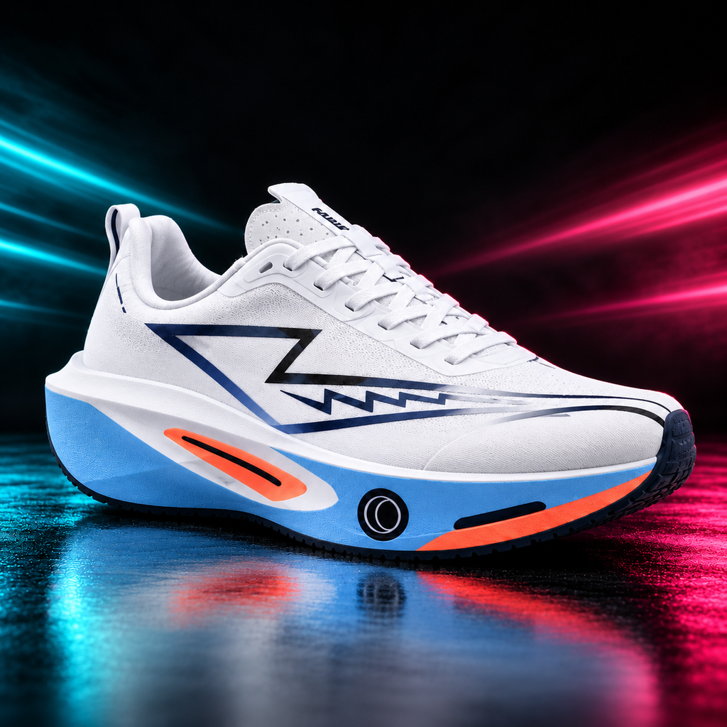 CHUNTA Vector in White / Blue, front three-quarter campaign view