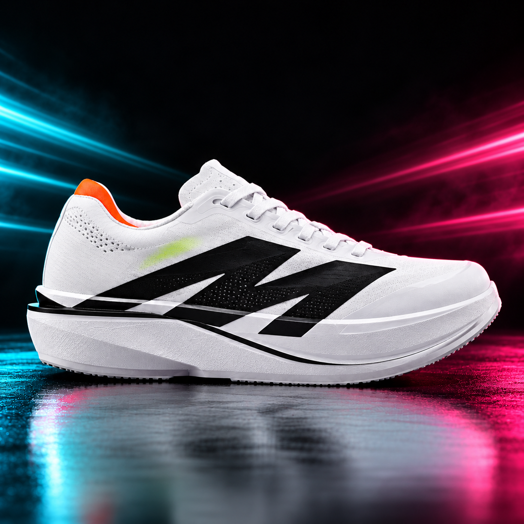 CHUNTA Apex in White / Black, outer lateral campaign view