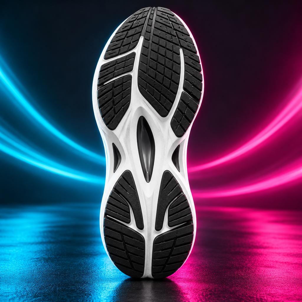 CHUNTA 9PRO in White / Black, outsole view