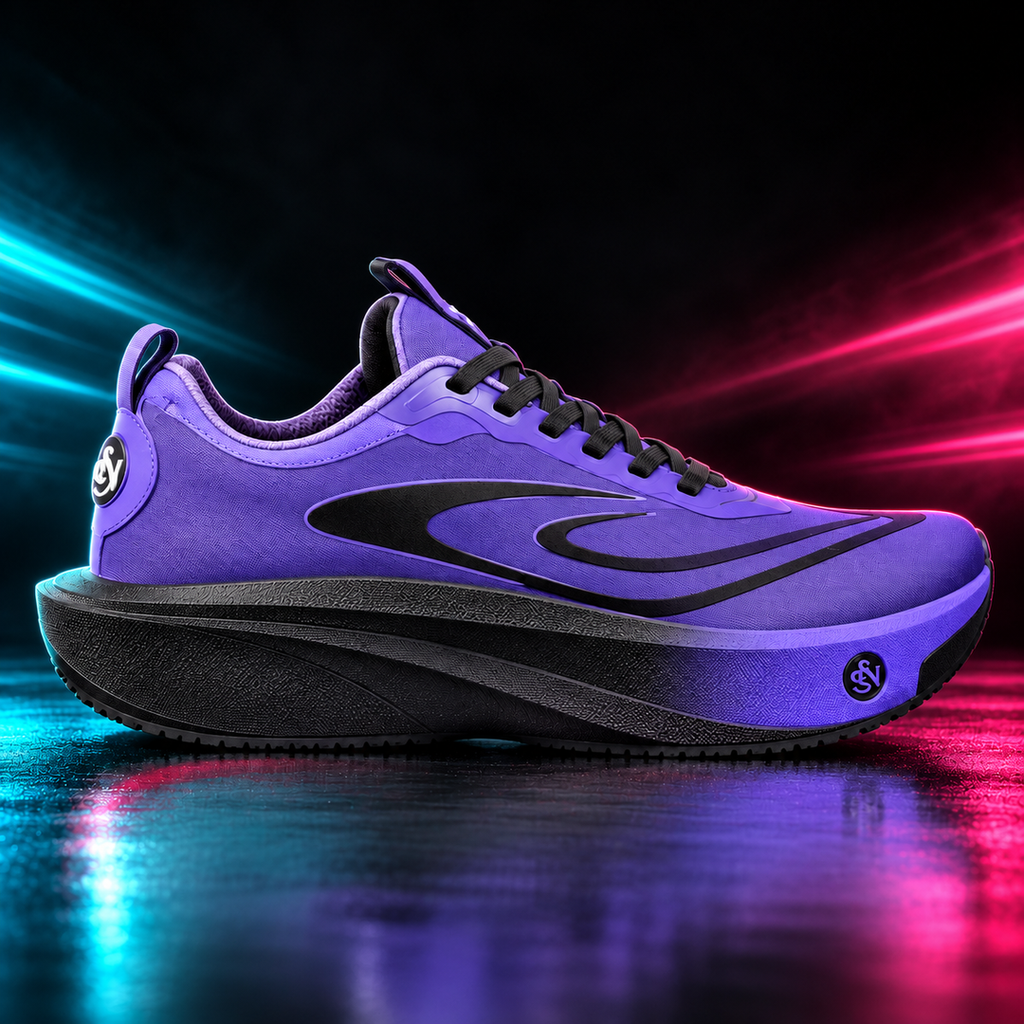CHUNTA Orbit in Purple / Black, outer lateral campaign view