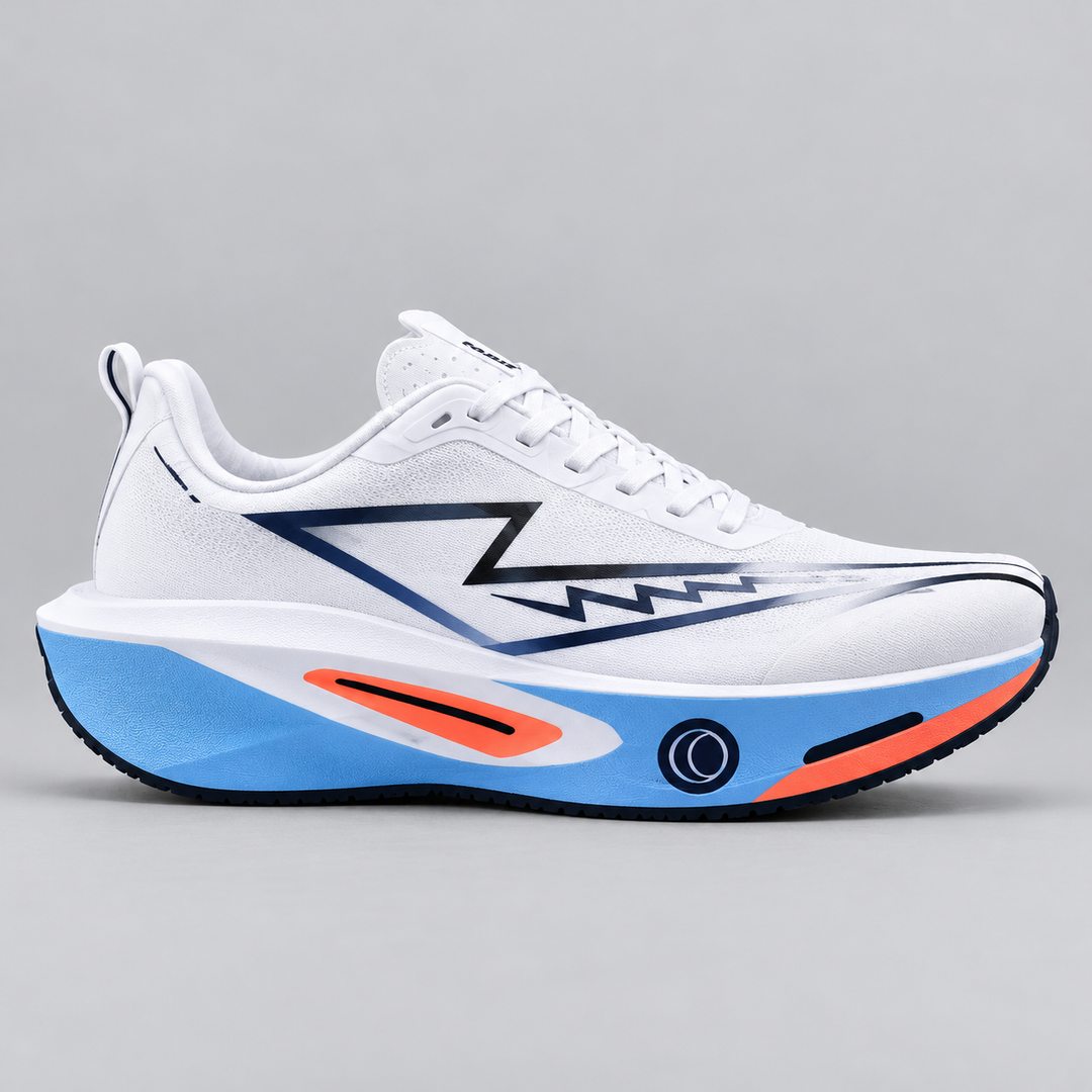 CHUNTA Vector in White / Blue, outer lateral view