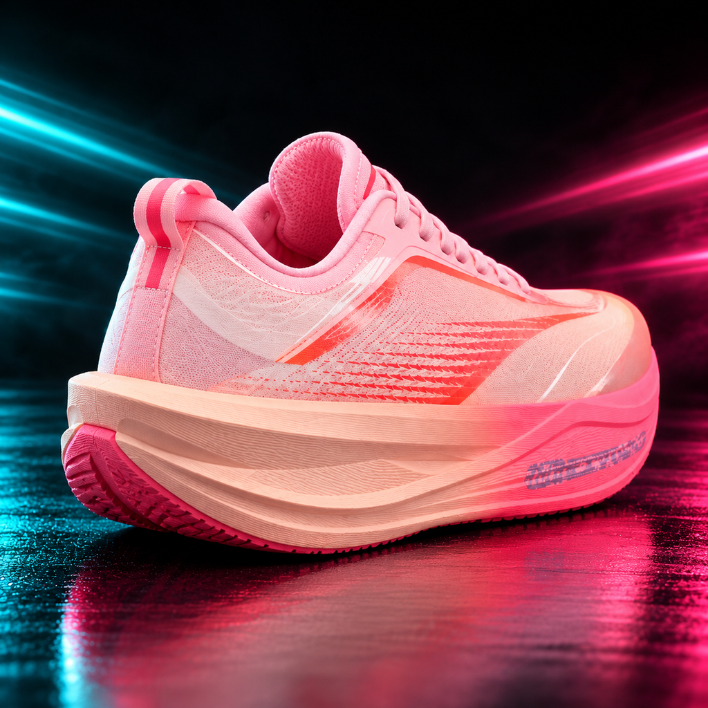 CHUNTA Momentum in Salmon / Pink, rear three-quarter campaign view