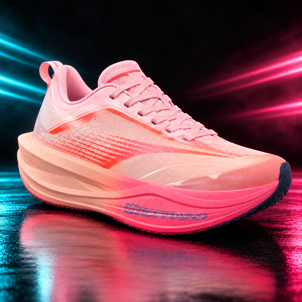 CHUNTA Momentum in Salmon / Pink, front three-quarter campaign view