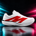 CHUNTA Apex in White / Red, outer lateral campaign view