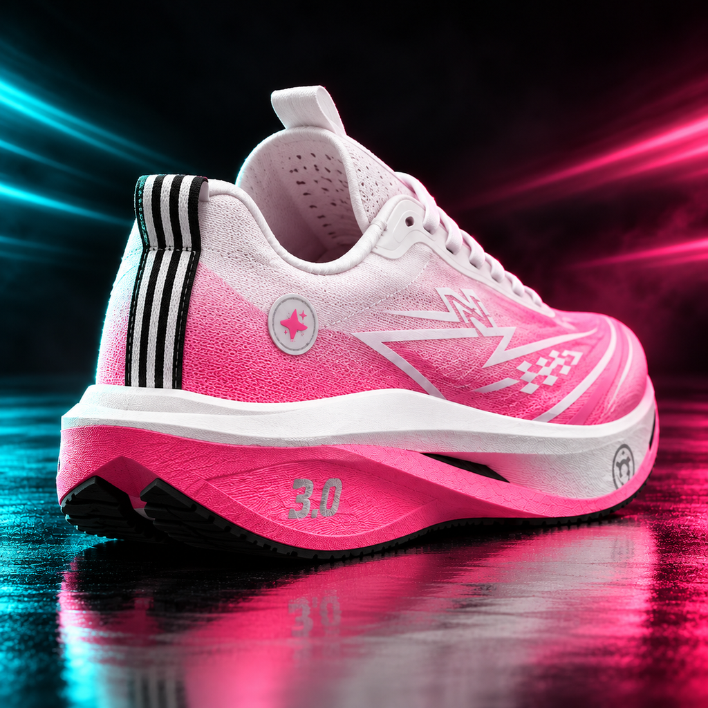 CHUNTA Tempo in Pink, rear three-quarter campaign view
