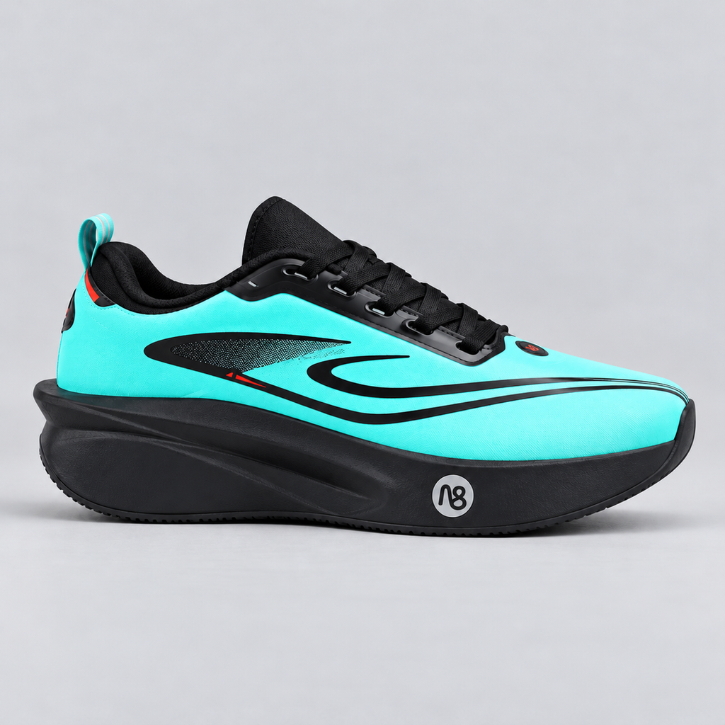 CHUNTA Orbit in Black / Mint, outer lateral view