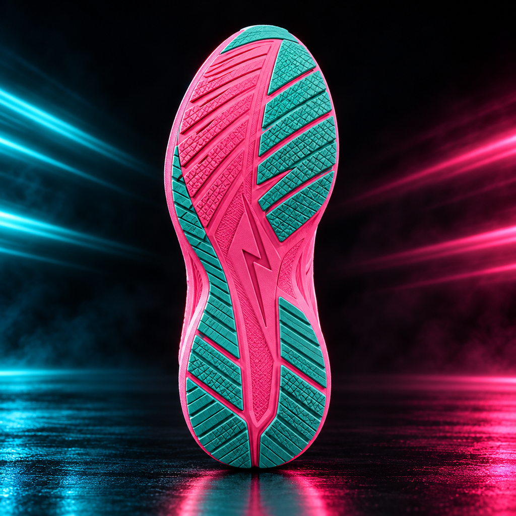 CHUNTA Pulse in Hot Pink, outsole view