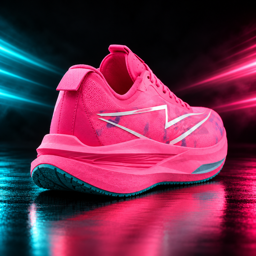 CHUNTA Pulse in Hot Pink, rear three-quarter campaign view