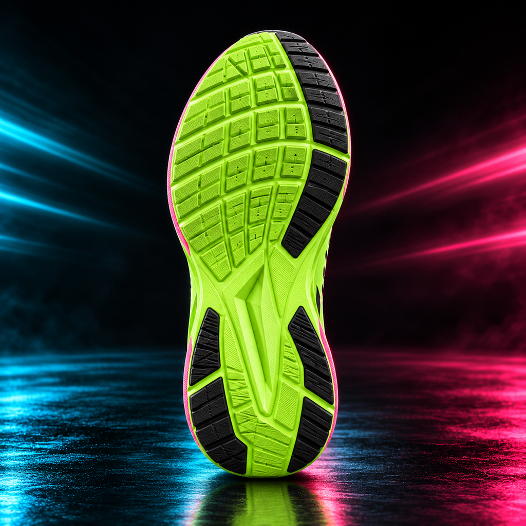 CHUNTA Signature in Lime, outsole view