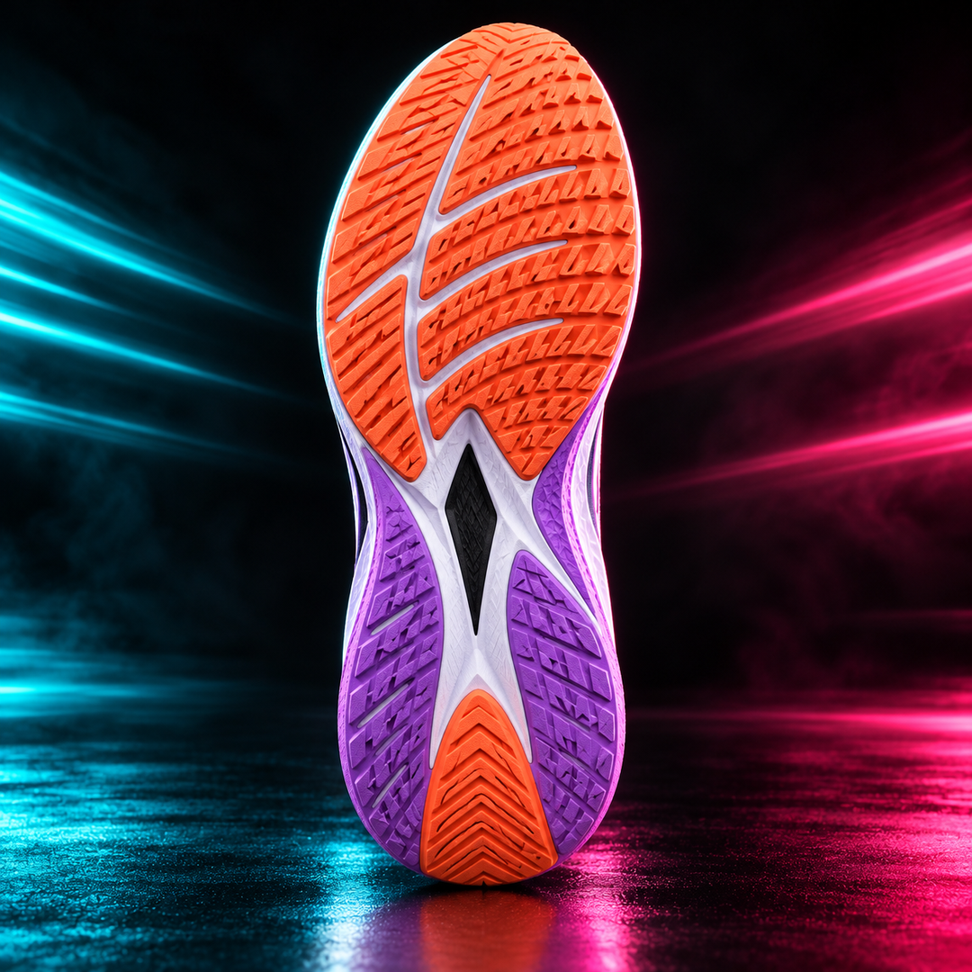 CHUNTA Strike in White / Lilac, outsole view