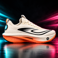 CHUNTA Orbit in Cream / Orange, outer lateral campaign view