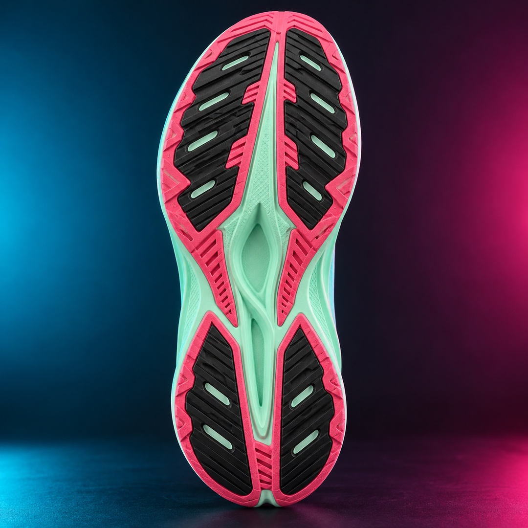 CHUNTA Dash in Mint / Multicolor, outsole view