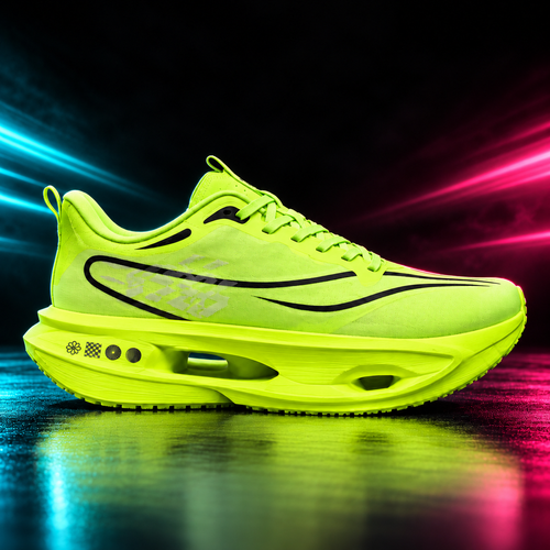 CHUNTA 9PRO in Lime, outer lateral campaign view