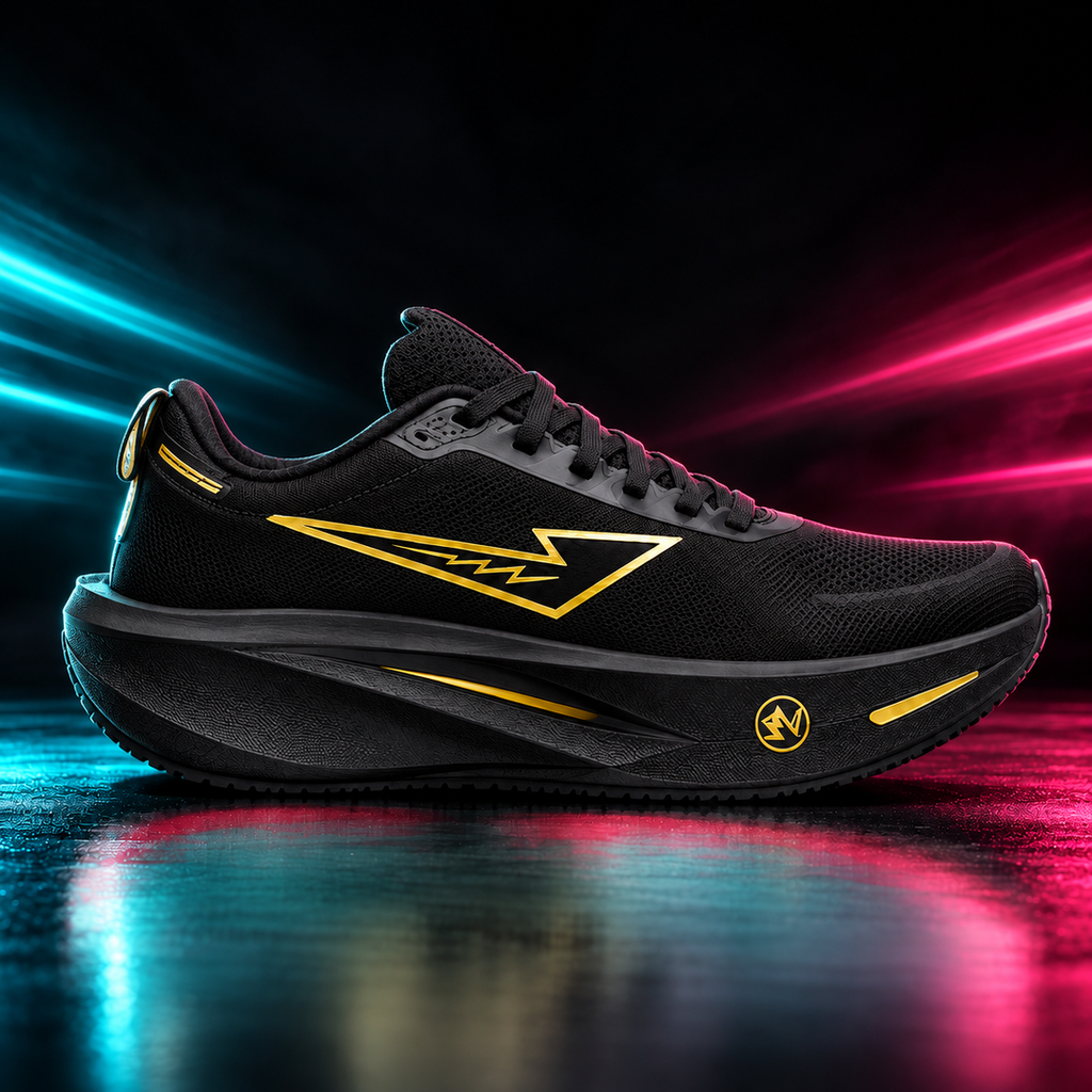 CHUNTA Vector in Black / Gold, outer lateral campaign view