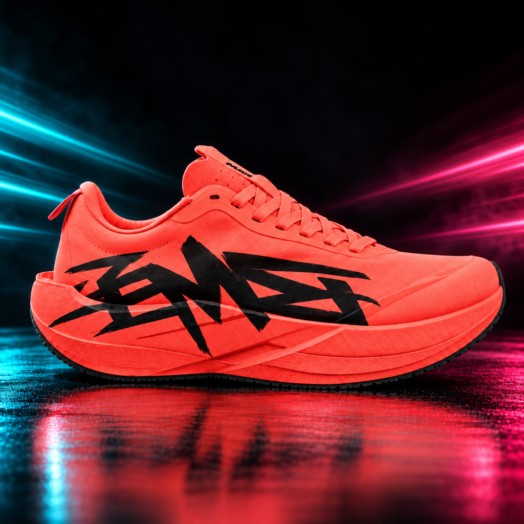 CHUNTA Signature in Coral, outer lateral campaign view
