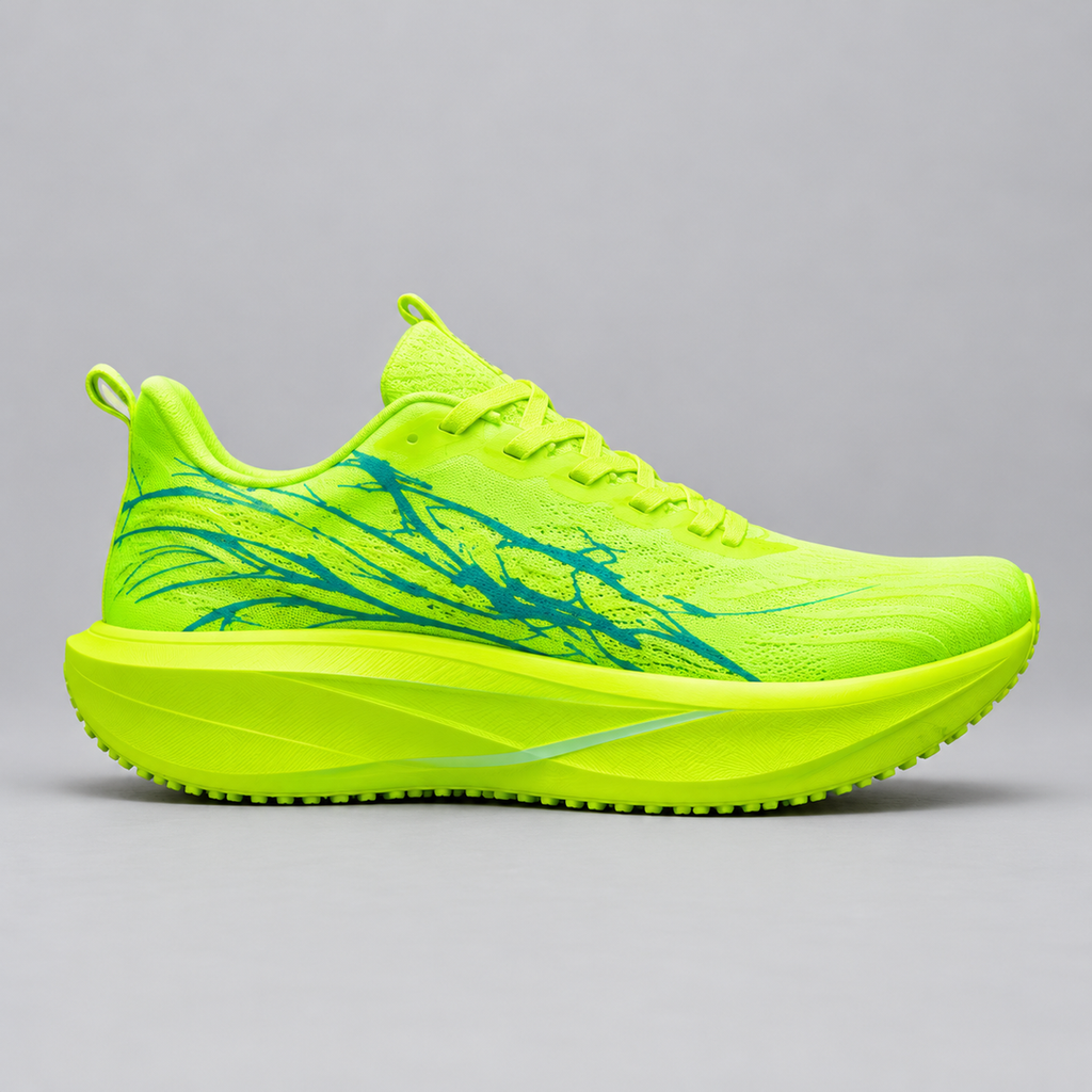 CHUNTA Flash in Lime / Blue, outer lateral view