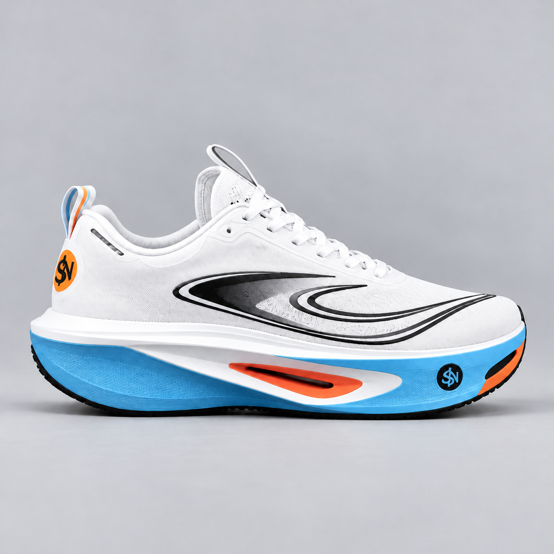 CHUNTA Orbit in White / Blue, outer lateral view
