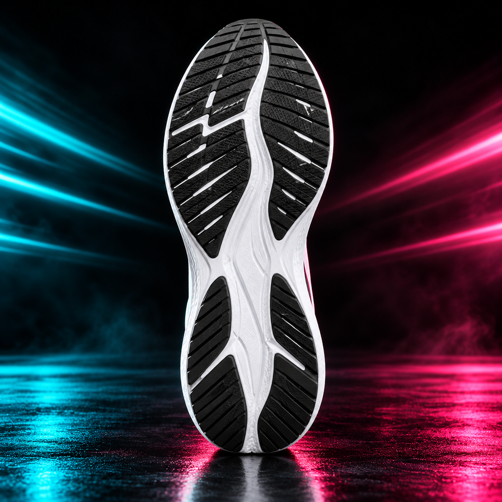 CHUNTA Strike in White / Black, outsole view