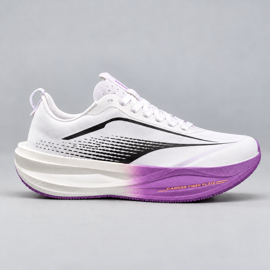 CHUNTA Momentum in White / Lilac, outer lateral view