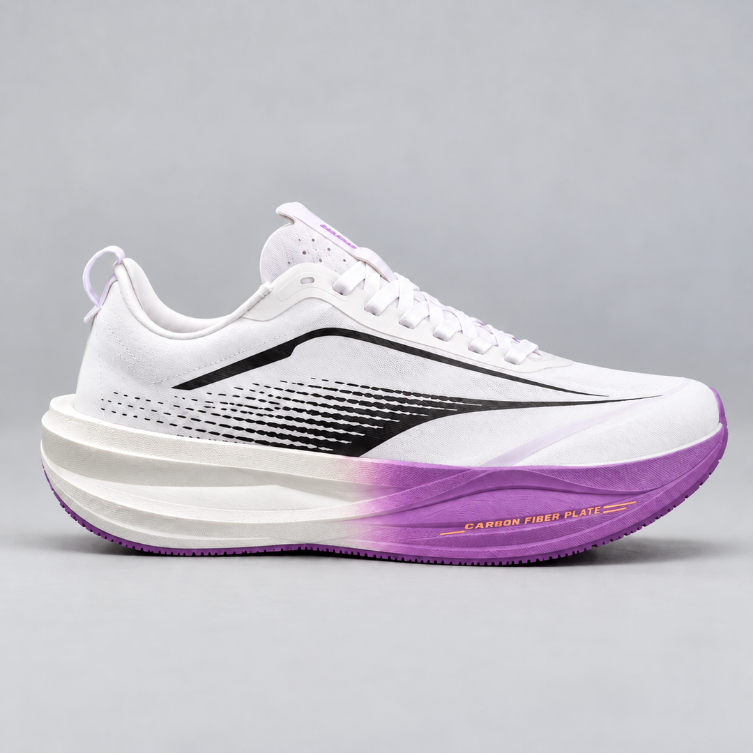 CHUNTA Momentum in White / Lilac, outer lateral view