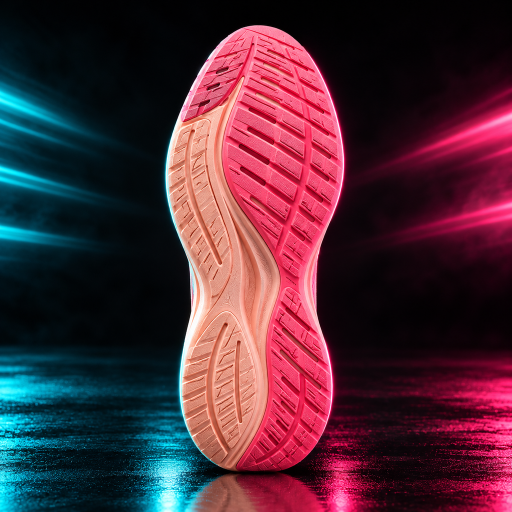 CHUNTA Momentum in Salmon / Pink, outsole view