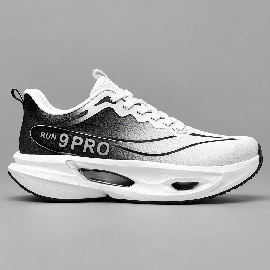 CHUNTA 9PRO in White / Black, outer lateral view