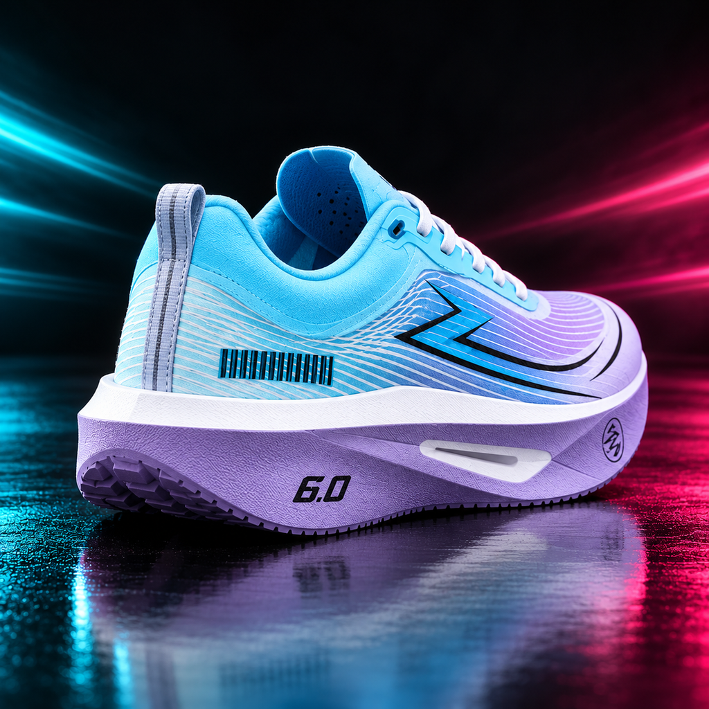 CHUNTA Arc 6.0 in Light Blue / Lilac, rear three-quarter campaign view