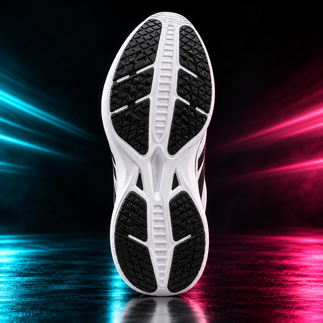CHUNTA Apex in White / Black, outsole view