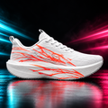 CHUNTA Flash in White / Coral, outer lateral campaign view