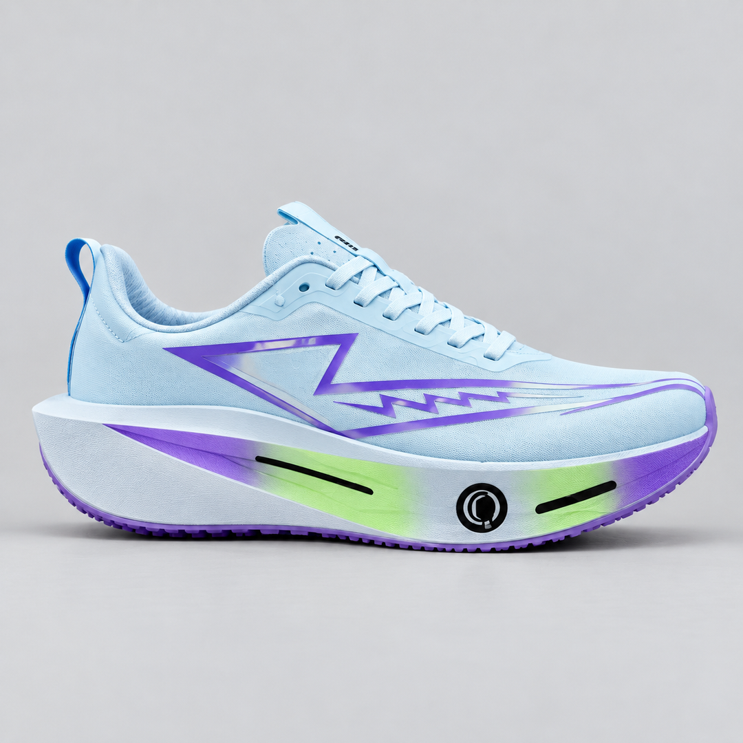 CHUNTA Vector in Light Blue / Lilac / Lime, outer lateral view